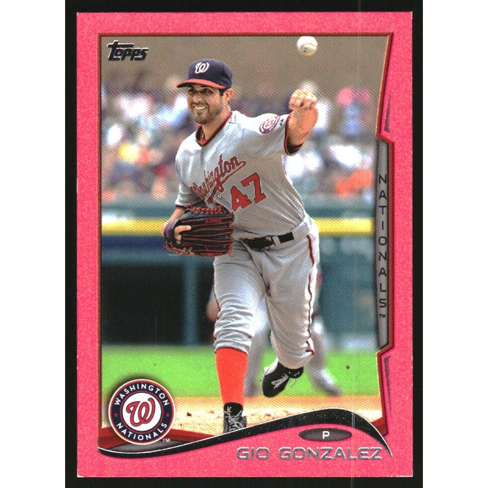 2014 Topps Mini Pink #523 Gio Gonzalez. rookie card picture