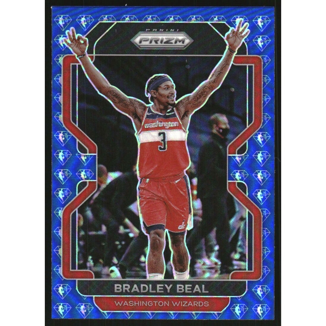2021-22 Panini Prizm Prizms NBA 75th Anniversary #45 Bradley Beal. rookie card picture