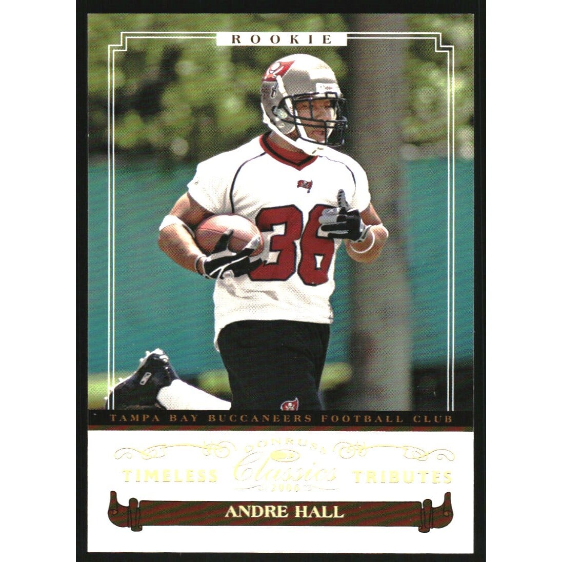 2006 Donruss Classics Timeless Tributes Gold #210 Andre Hall. rookie card picture