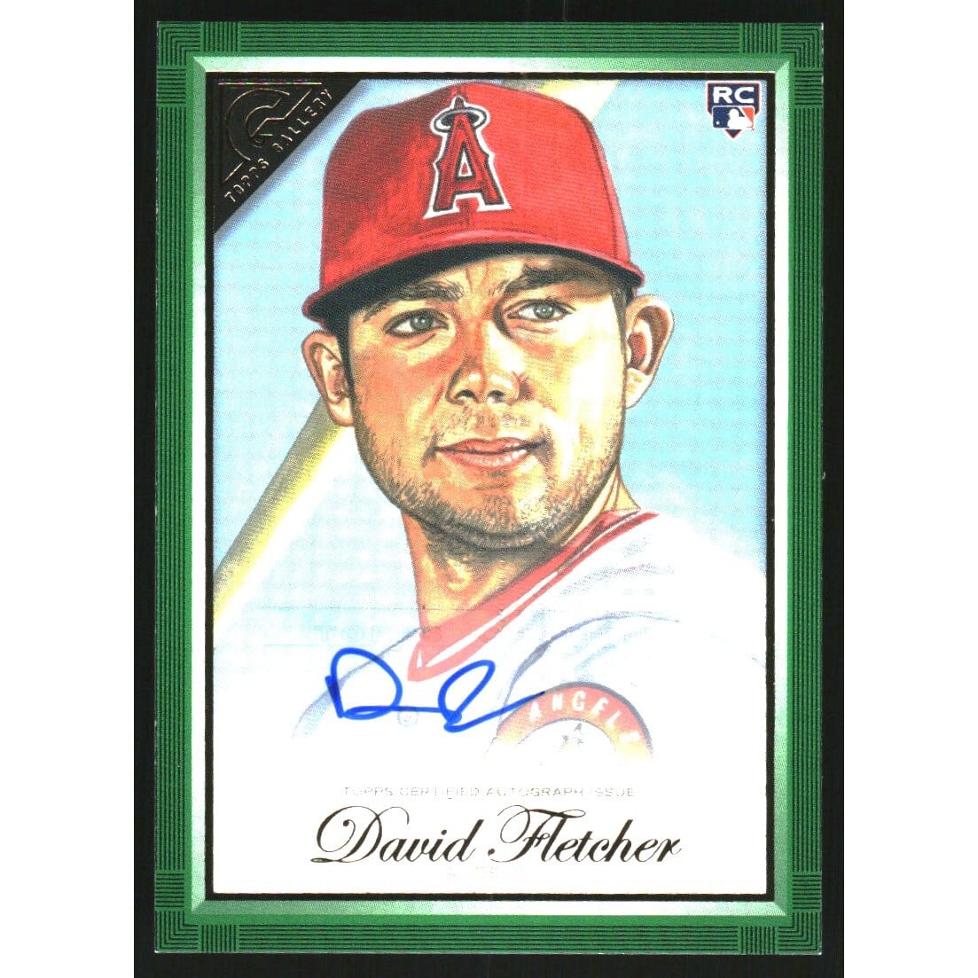 2019 Topps Gallery Autographs Green #118 David Fletcher
