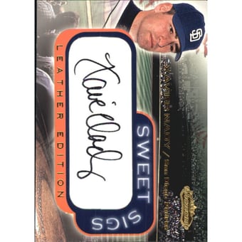 2001 Fleer Showcase Sweet Sigs Leather #18 Xavier Nady
