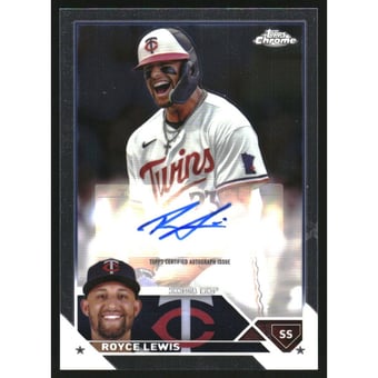 2023 Topps Chrome Update Autographs #ACRL Royce Lewis