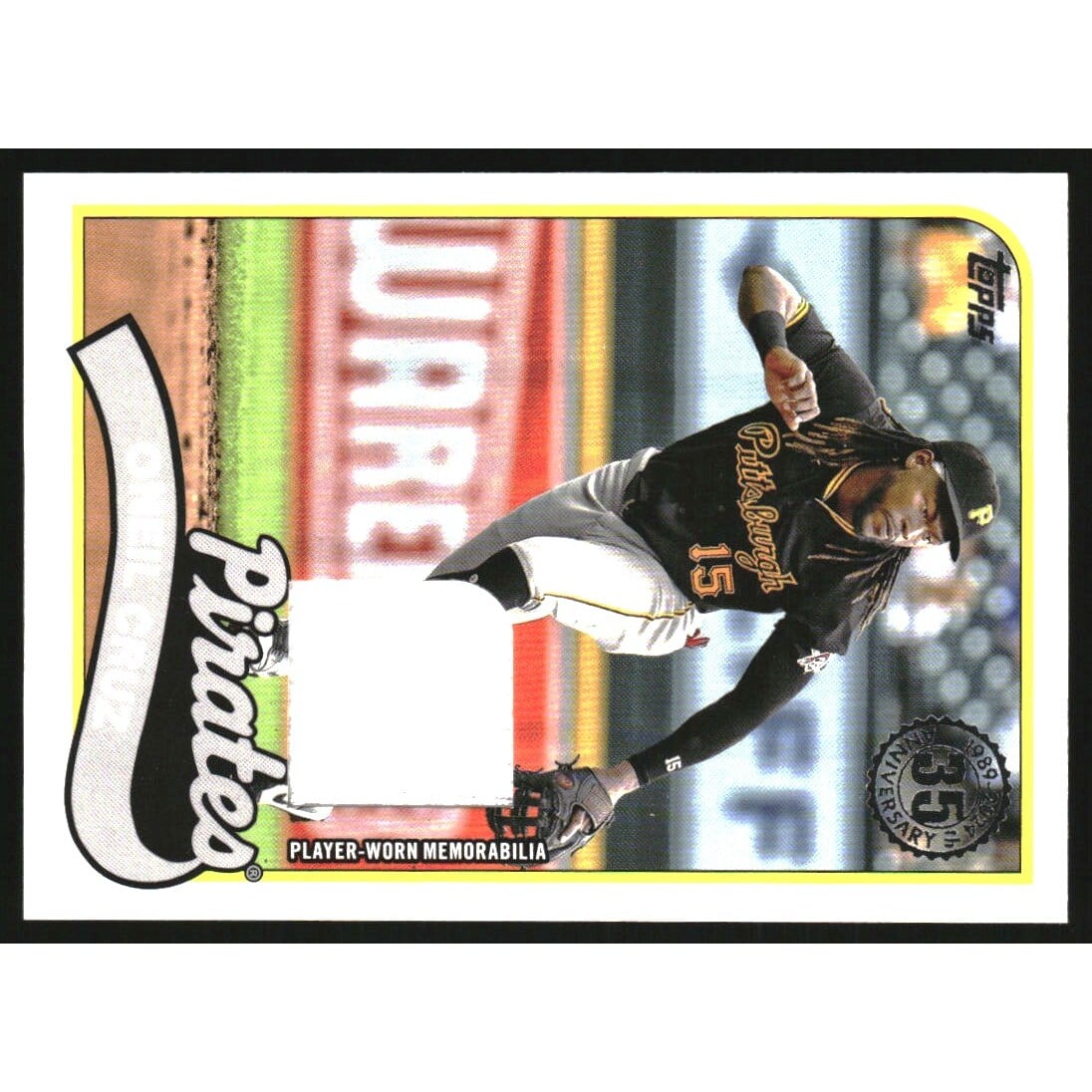 2024 Topps Update '89 Topps Relics #89RUOC Oneil Cruz. rookie card picture