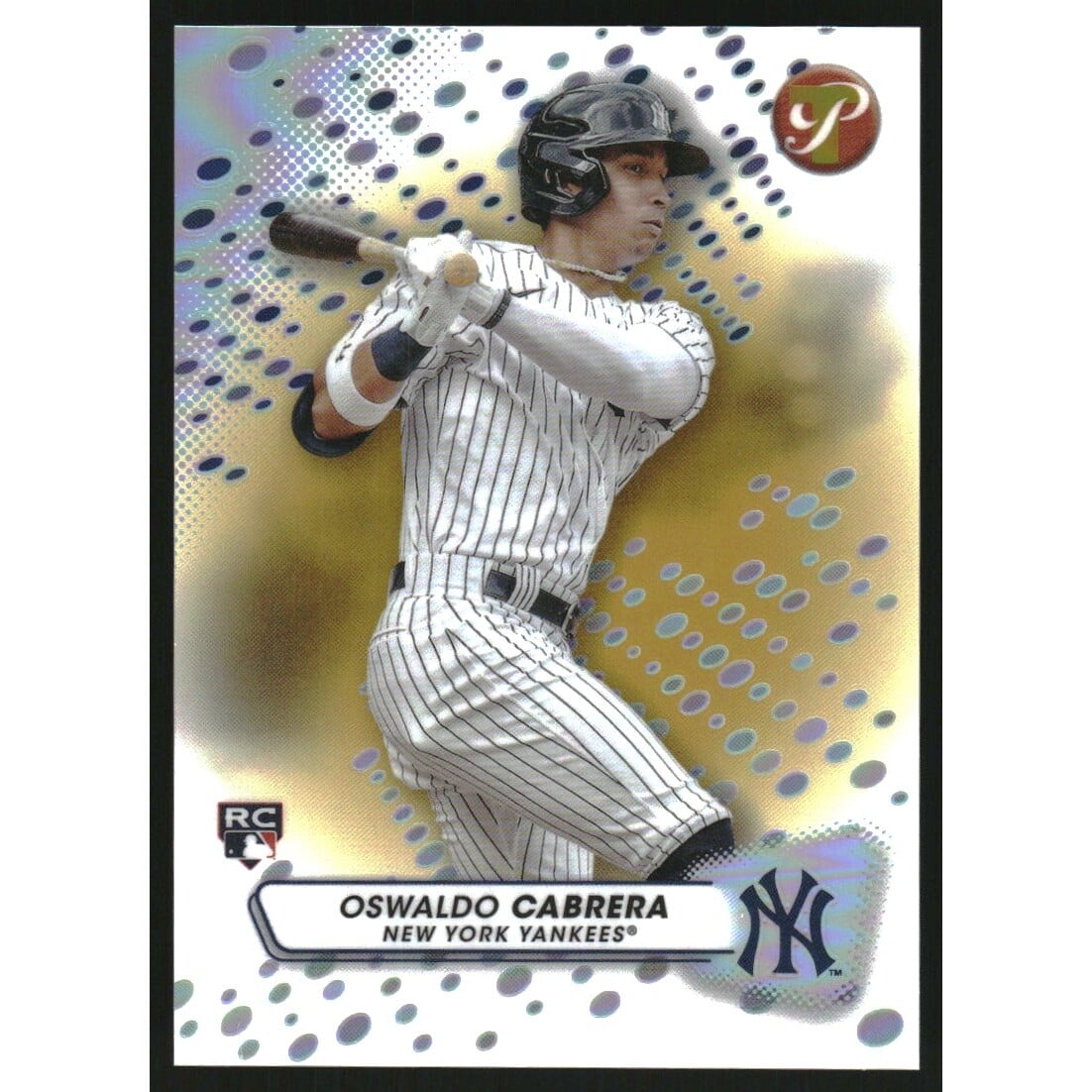 2023 Topps Pristine Gold Refractors #32 Oswaldo Cabrera. rookie card picture