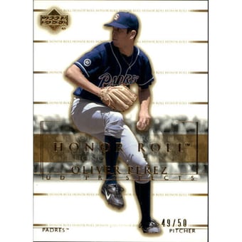 2002 Upper Deck Honor Roll Gold #172 Oliver Perez UDP