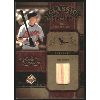 2004 Donruss Classics Classic Singles Bat #21 Cal Ripken/50