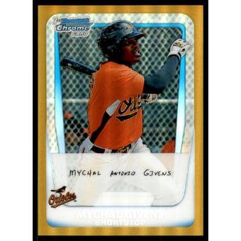 2011 Bowman Chrome Prospects Gold Refractors #BCP50 Mychal Givens