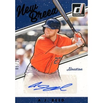 2017 Donruss New Breed Autographs Black #NBAR A.J. Reed