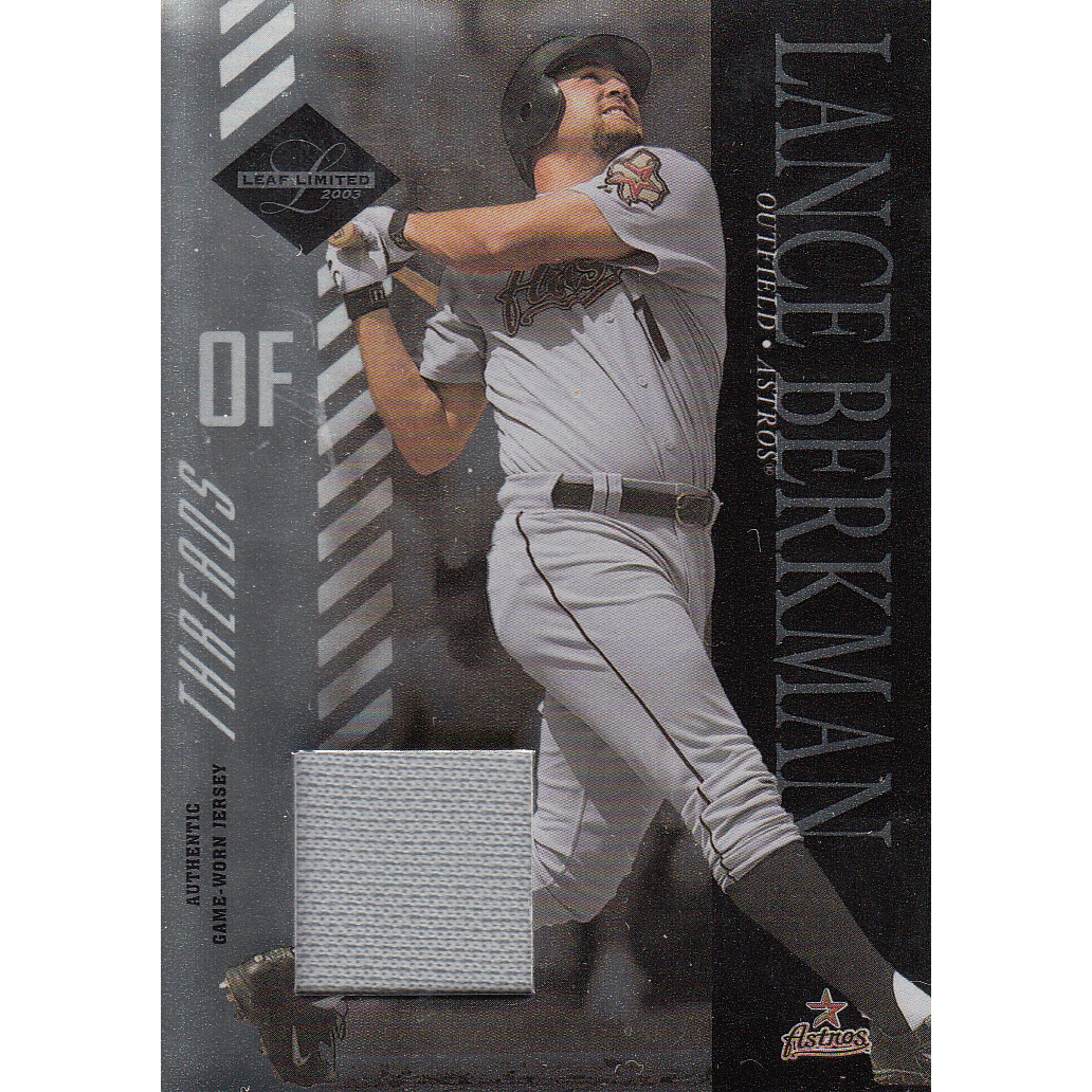 2003 Leaf Limited Threads #147 Lance Berkman Socks/25 2003 Leaf Limited Threads #147 Lance Berkman Socks/25