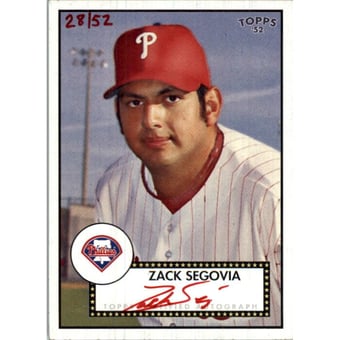 2007 Topps '52 Signatures Red Ink #ZS Zack Segovia