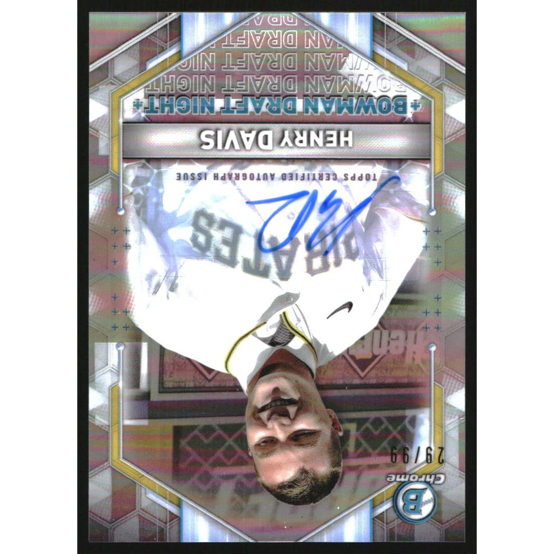 2021 Bowman Chrome Draft Bowman Draft Night Autographs #BDN1 Henry Davis