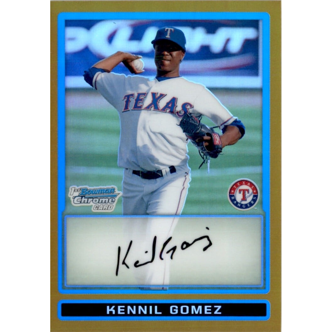 2009 Bowman Chrome Prospects Gold Refractors #BCP194 Kennil Gomez