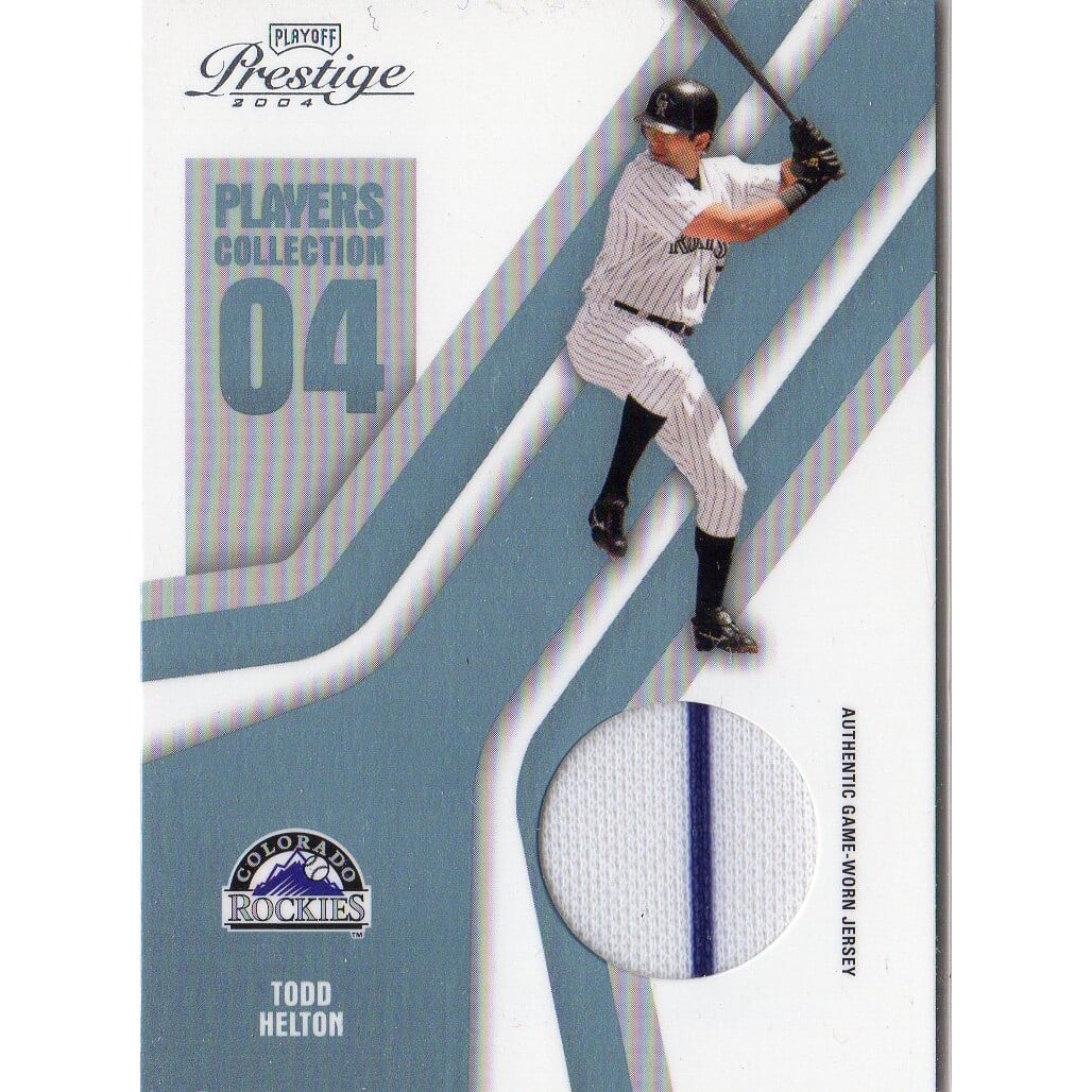 2004 Playoff Prestige Players Collection Jersey Platinum #94 Todd Helton Home