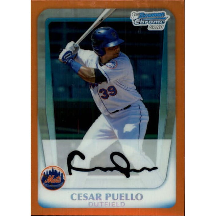 2011 Bowman Chrome Prospects Orange Refractors #BCP177 Cesar Puello