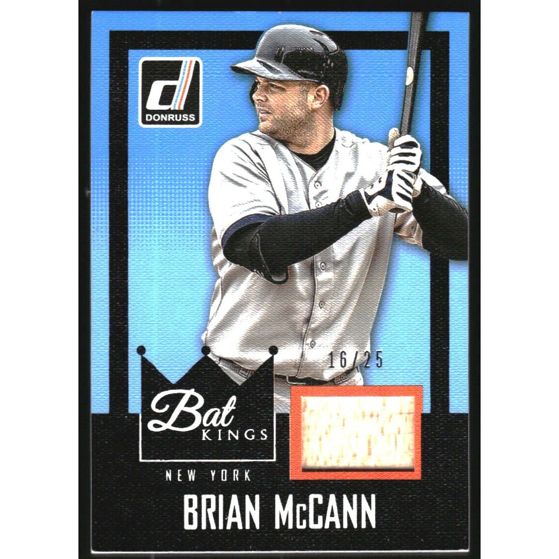 2016 Donruss Bat Kings Studio Series #BKBM Brian McCann/25. rookie card picture