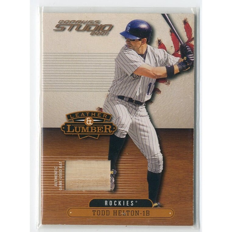 2001 Studio Leather and Lumber #LL10 Todd Helton