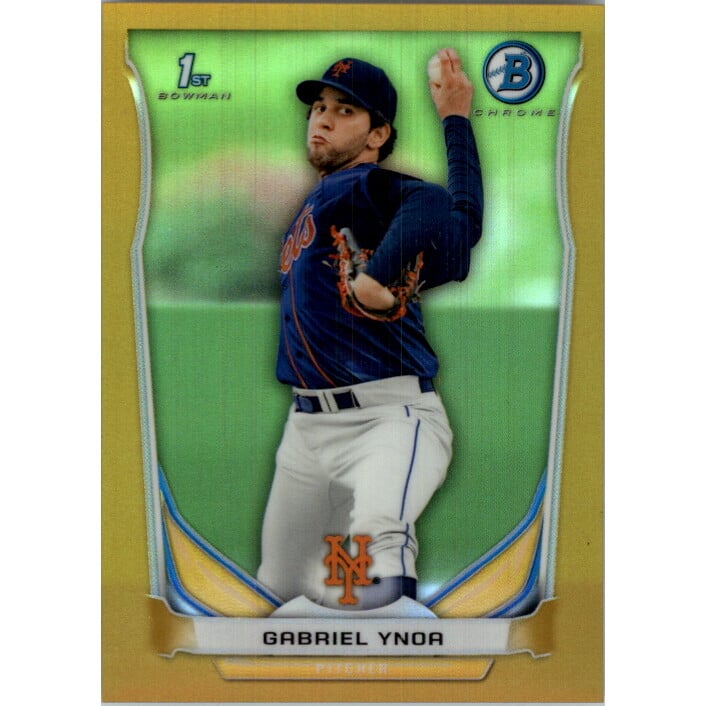 2014 Bowman Chrome Prospects Gold Refractors #BCP76 Gabriel Ynoa