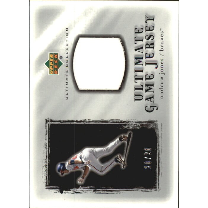 2001 Ultimate Collection Game Jersey Silver #UAJ Andruw Jones
