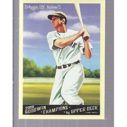 2009 Upper Deck Goodwin Champions Preview #GCP1 Joe DiMaggio. rookie card picture