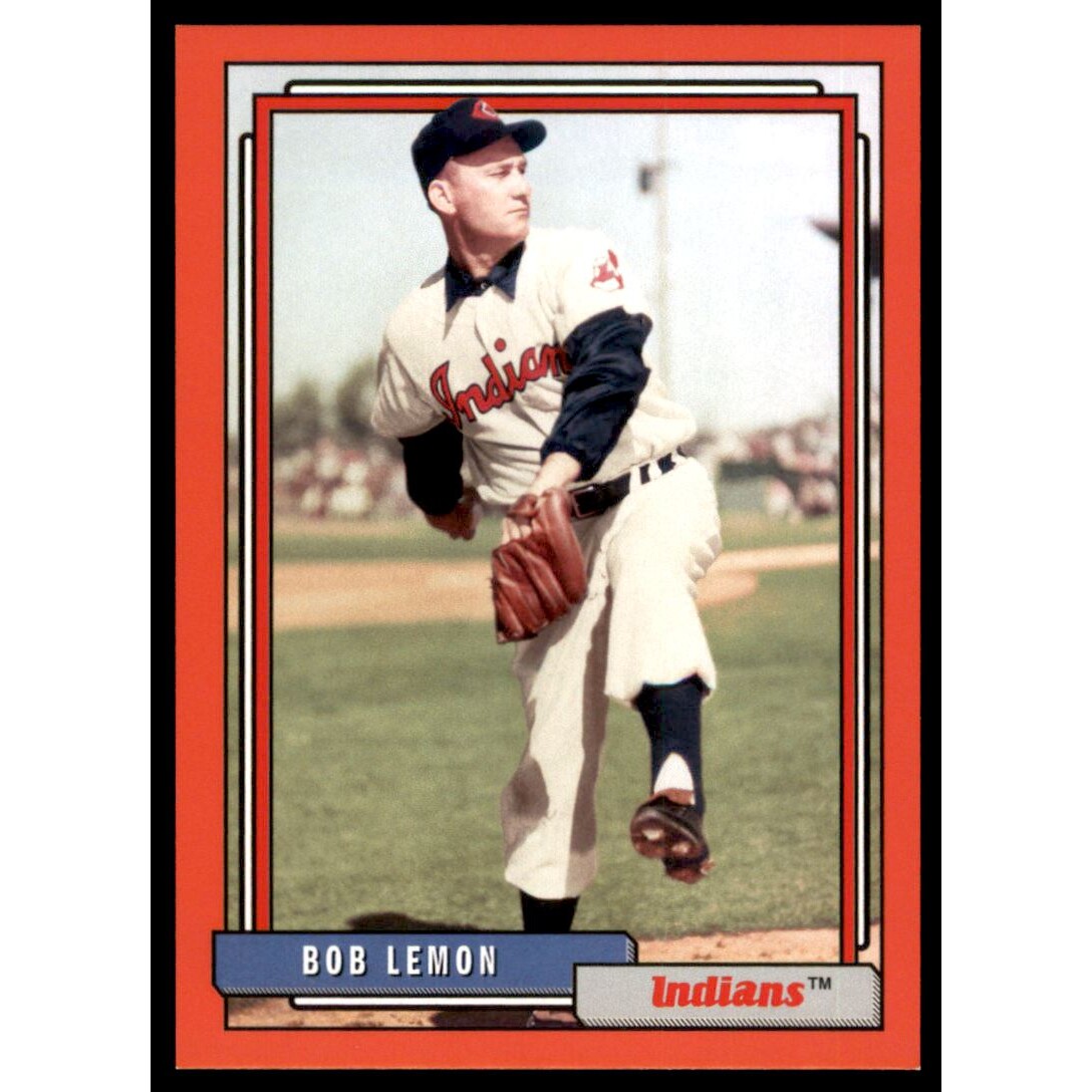 2017 Topps Archives Red #228 Bob Lemon. rookie card picture