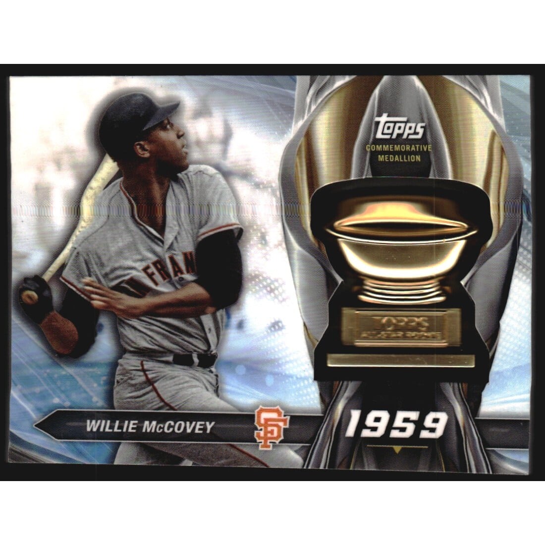 2018 Topps Factory Set Rookie Cup Greats Medallions #RCMWM Willie McCovey. rookie card picture