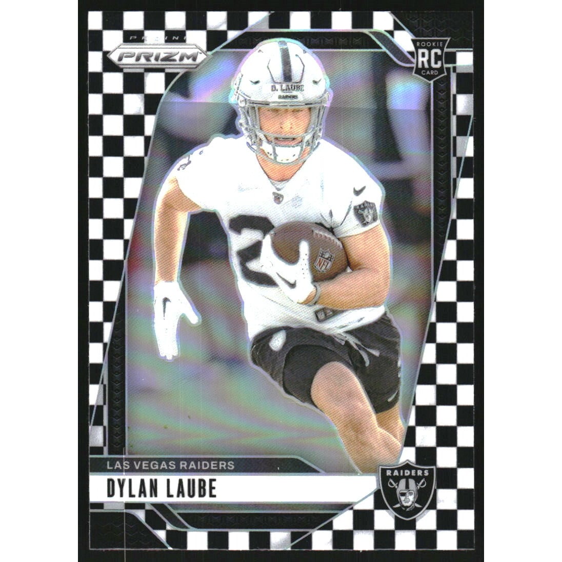 2024 Panini Prizm Prizms Black and White Checker #320 Chris Braswell. rookie card picture