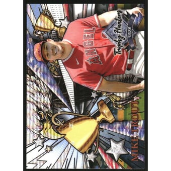 2022 Stadium Club Chrome Trophy Hunters Wave Refractors #RL3 Mike Trout
