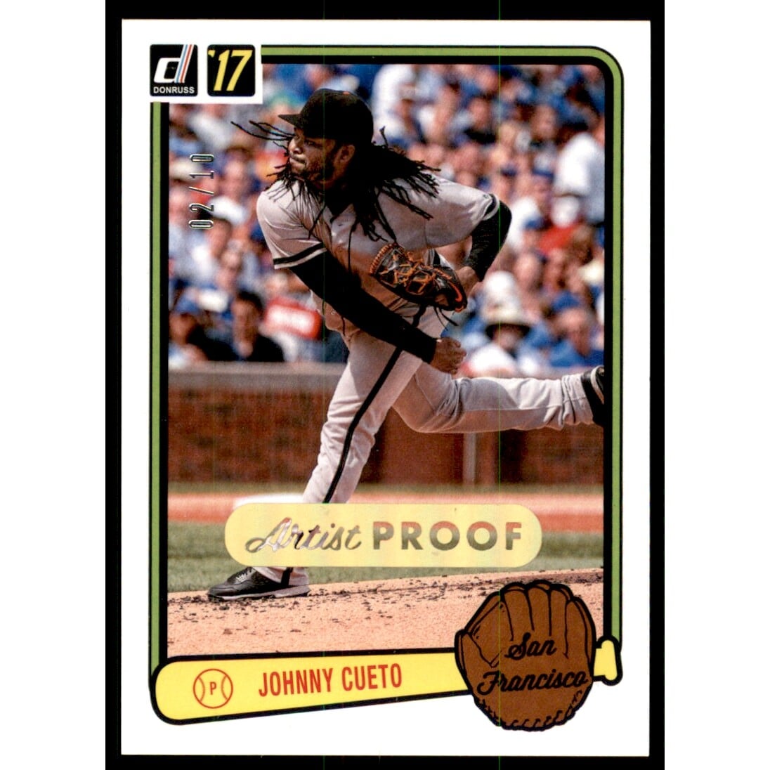 2017 Donruss '83 Retro Variations Artist Proof #RV29 Johnny Cueto