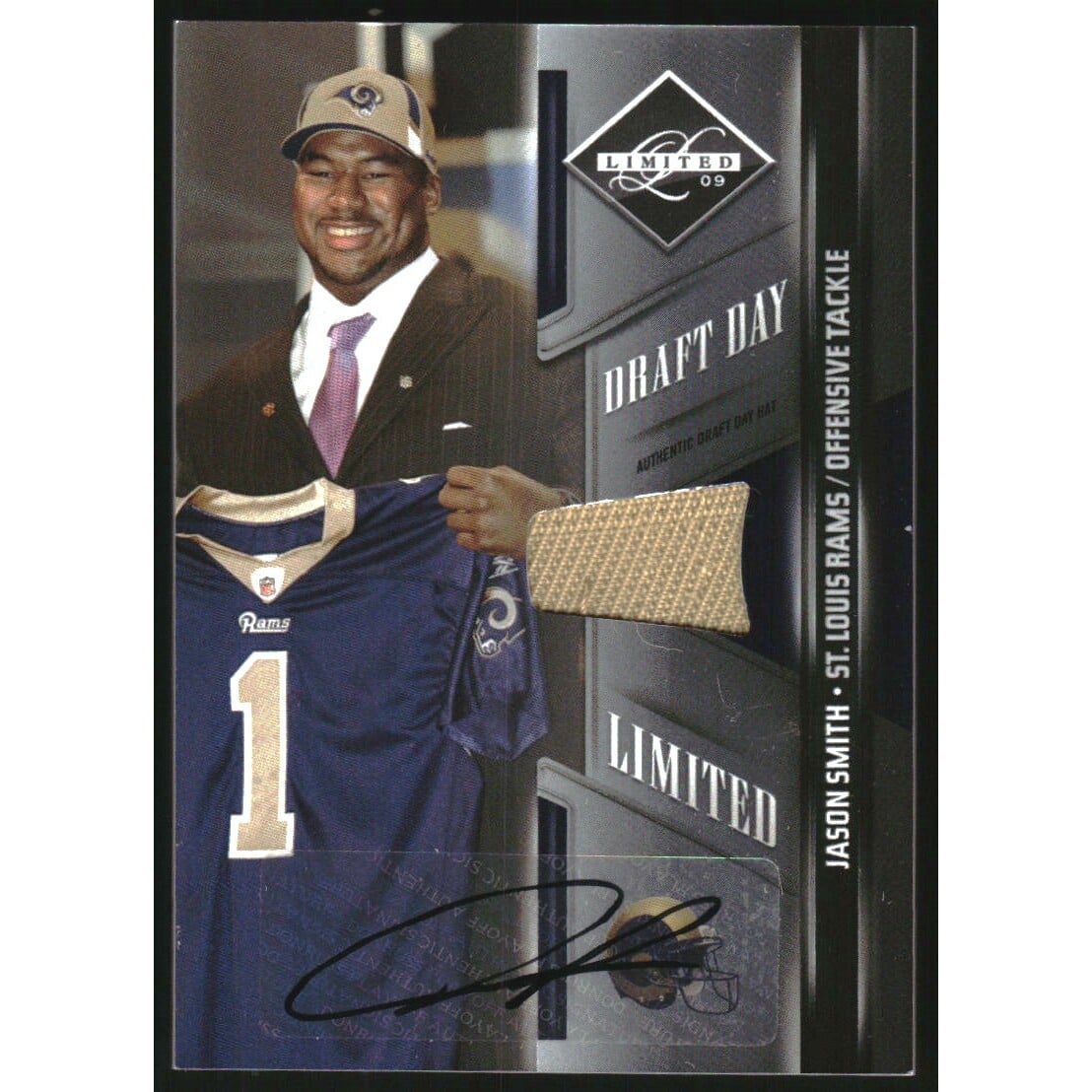 2009 Limited Draft Day Lids Autographs #6 Jason Smith