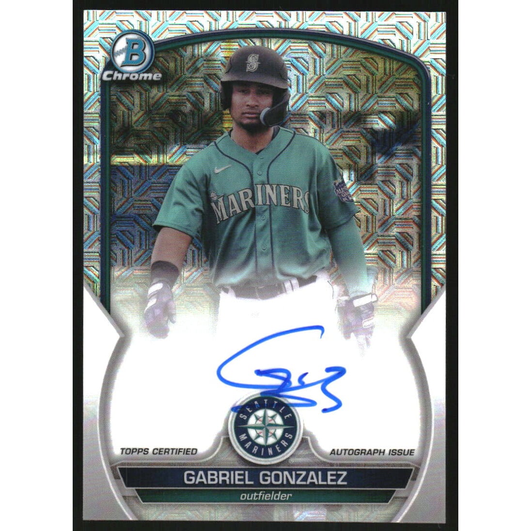2023 Bowman Chrome Mega Box Autographs #BCMAGG Gabriel Gonzalez. rookie card picture