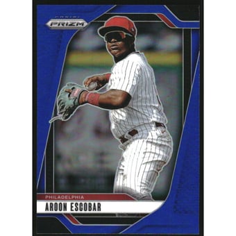 2025 Panini Prizm Prizms Blue #158 Aroon Escobar