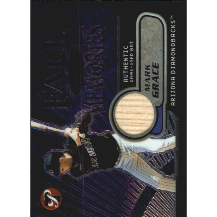 2002 Topps Pristine Fall Memories #MG Mark Grace Bat A. rookie card picture
