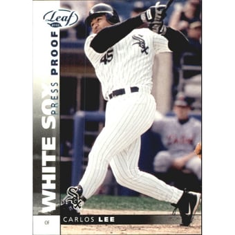 2002 Leaf Press Proofs Platinum #15 Carlos Lee