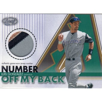 2003 Leaf Number Off My Back #6 Luis Gonzalez