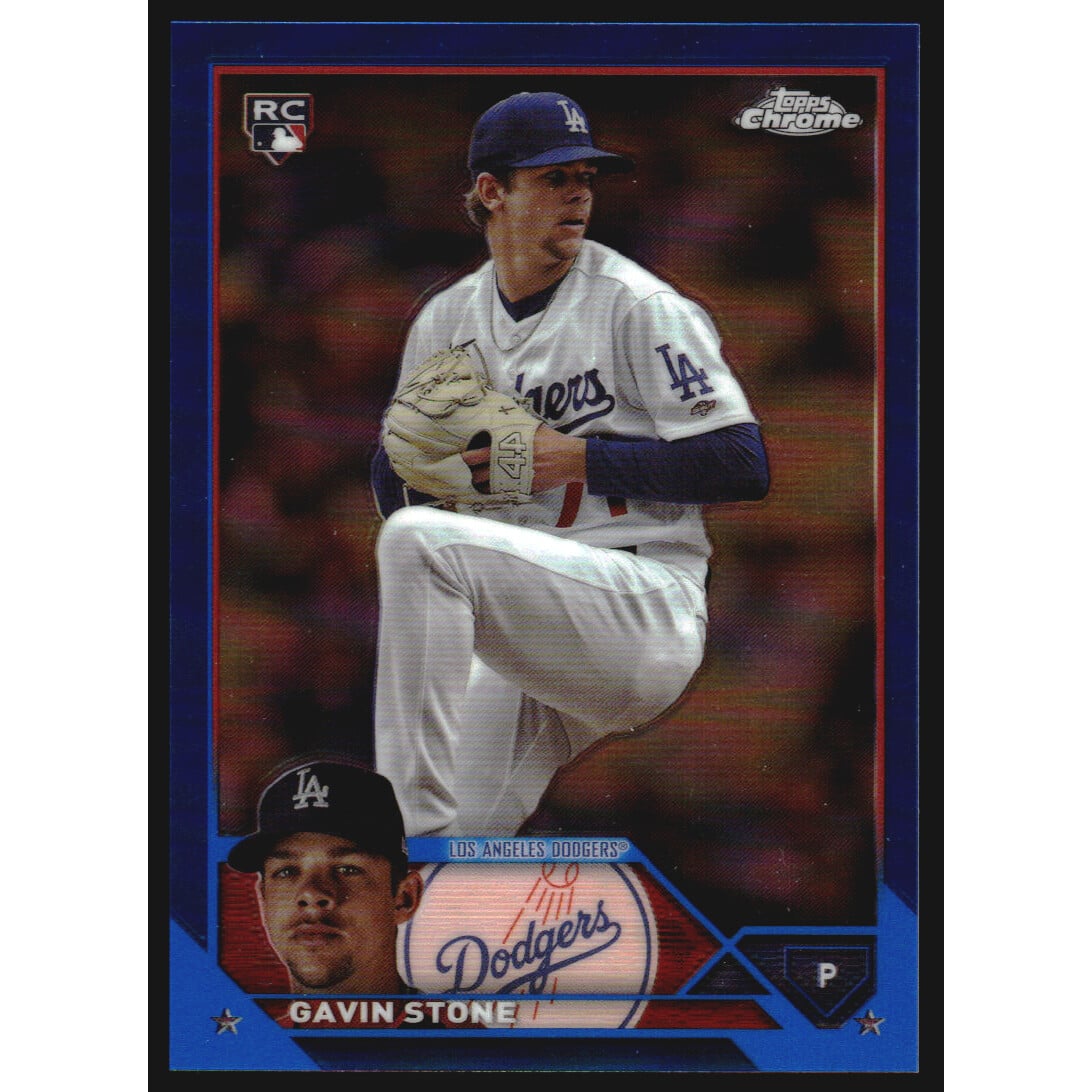 2023 Topps Chrome Update Blue Refractors #USC201 Gavin Stone. rookie card picture