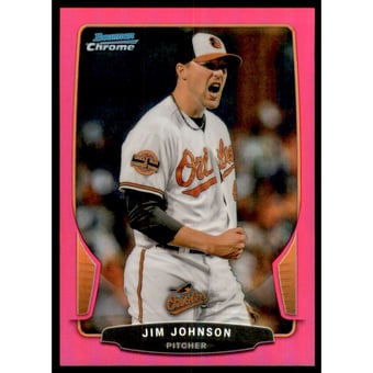 2013 Bowman Chrome Magenta Refractors #185 Jim Johnson