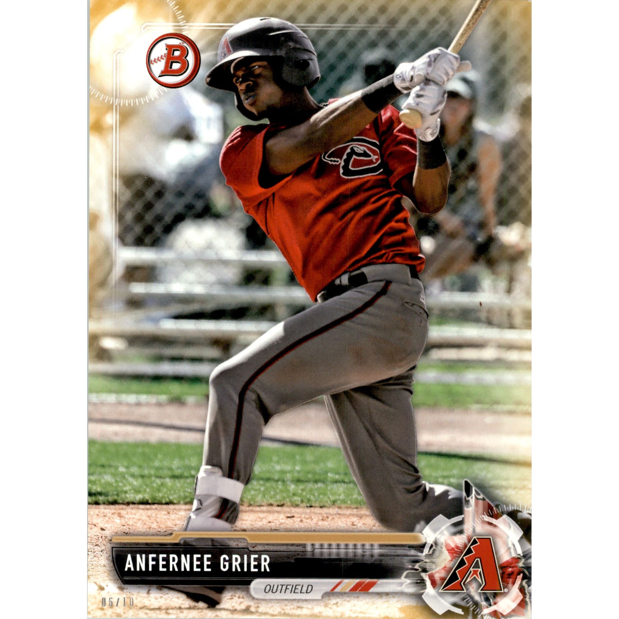 2017 Bowman Draft 5x7 Gold #BD99 Anfernee Grier. rookie card picture