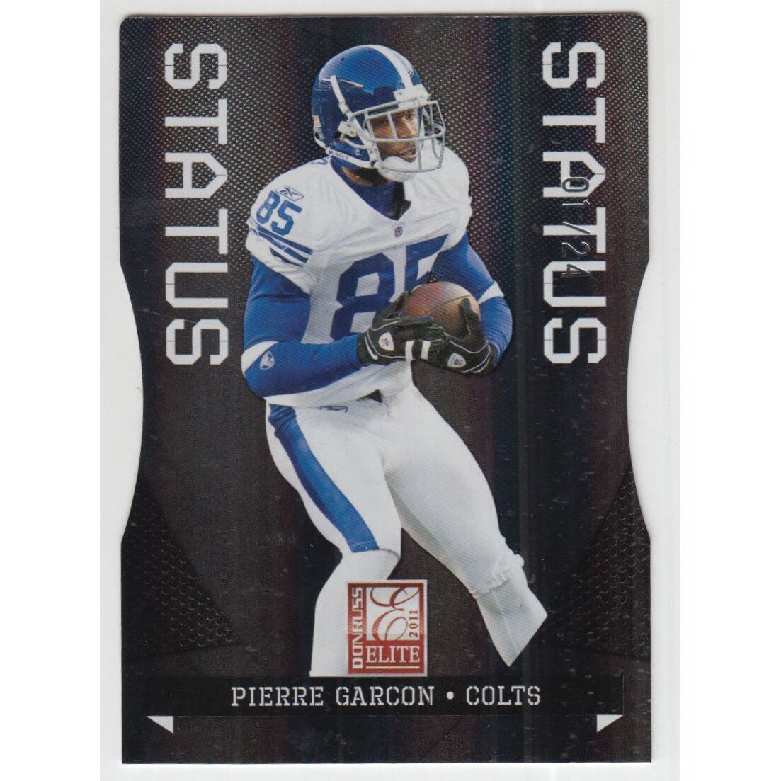 2011 Donruss Elite Status Black #43 Pierre Garcon. rookie card picture