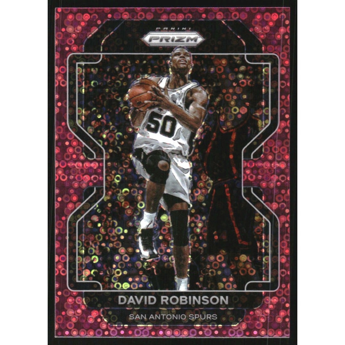 2021-22 Panini Prizm Prizms Fast Break Pink #242 David Robinson. rookie card picture