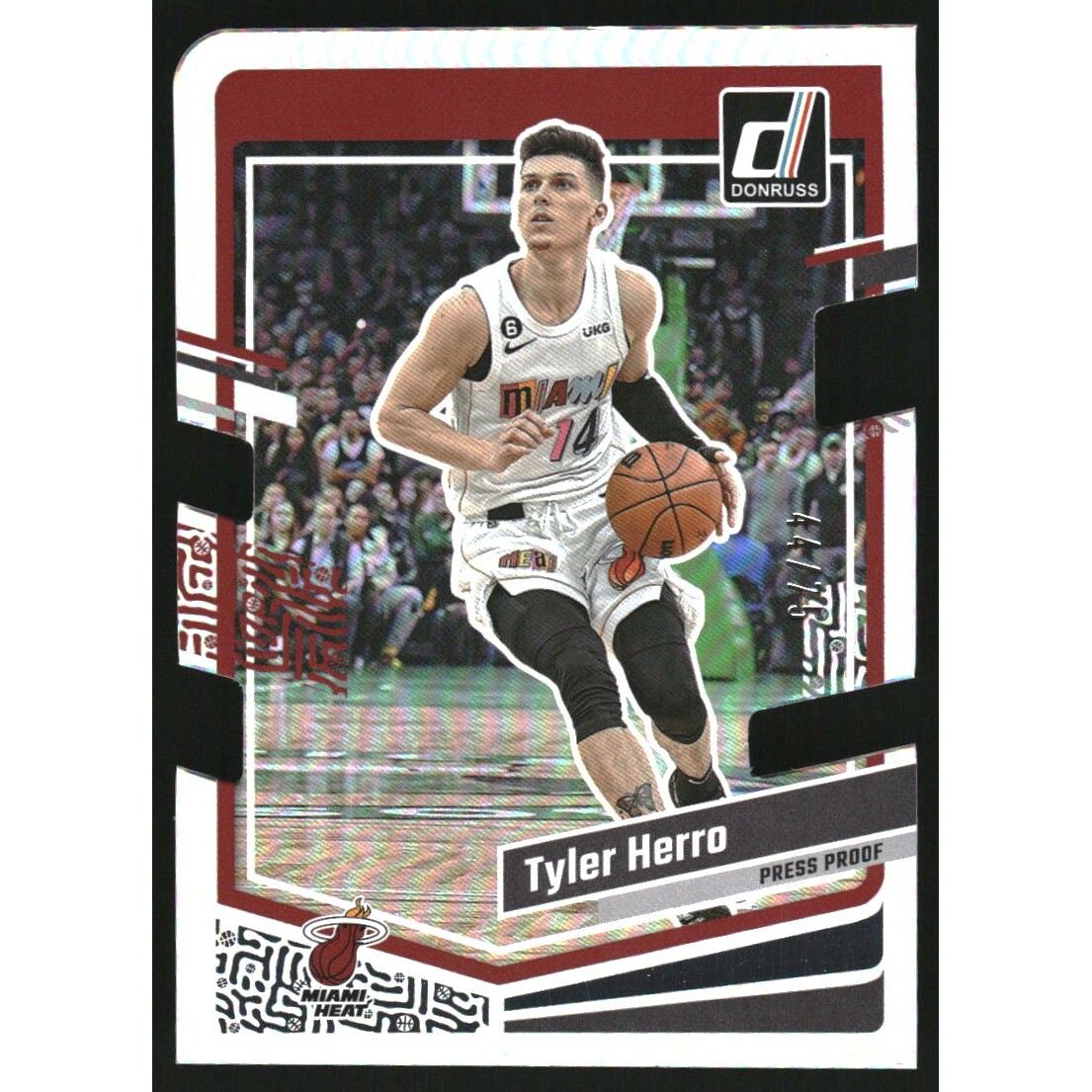 2023-24 Donruss Press Proof Silver Die-Cut #27 Tyler Herro 2023-24 Donruss Press Proof Silver Die-Cut #27 Tyler Herro