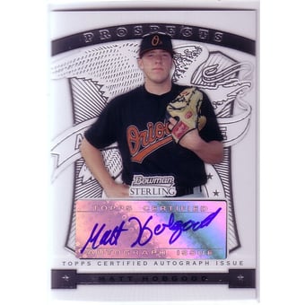 2009 Bowman Sterling Prospects #MH Matt Hobgood AU