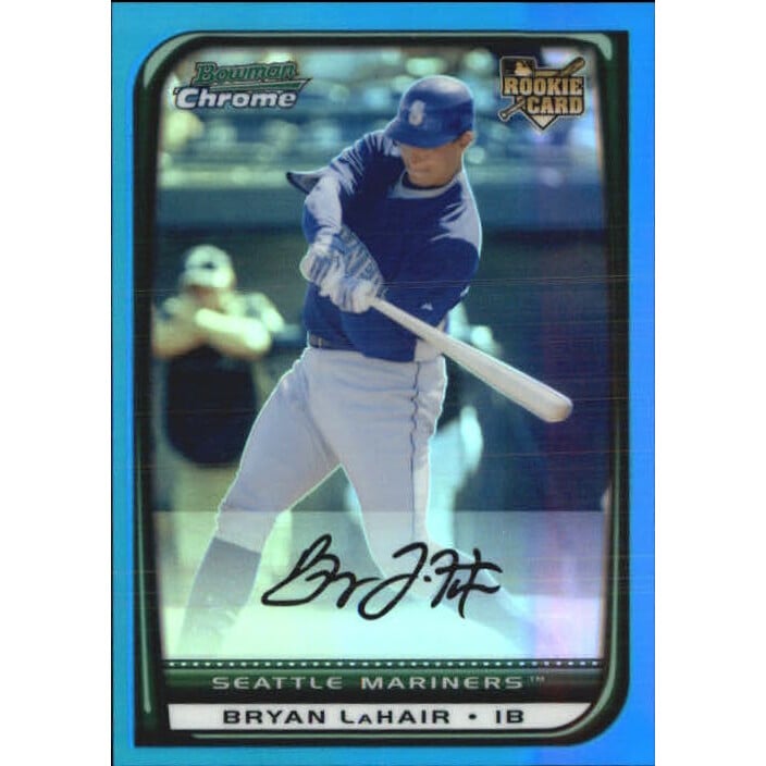 2008 Bowman Chrome Draft Blue Refractors #BDP45 Bryan LaHair. rookie card picture