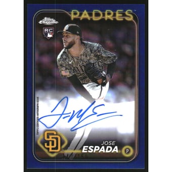 2024 Topps Chrome Rookie Autographs Blue Refractors #RAJE Jose Espada