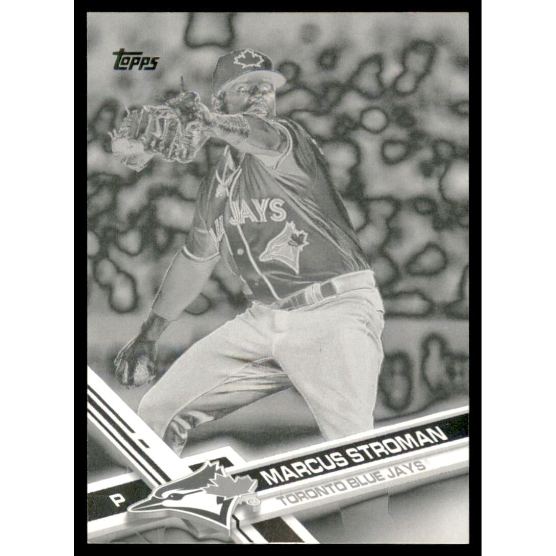 2017 Topps Black and White Negative #147 Marcus Stroman. rookie card picture