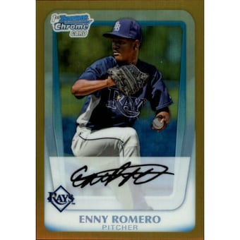 2011 Bowman Chrome Prospects Gold Refractors #BCP192 Enny Romero