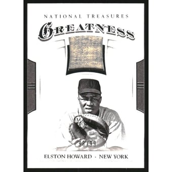 2017 Panini National Treasures Greatness Relics #9 Elston Howard/99