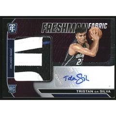 2024-25 Totally Certified Freshman Fabric Signatures Mirror Purple #11 Tristan da Silva