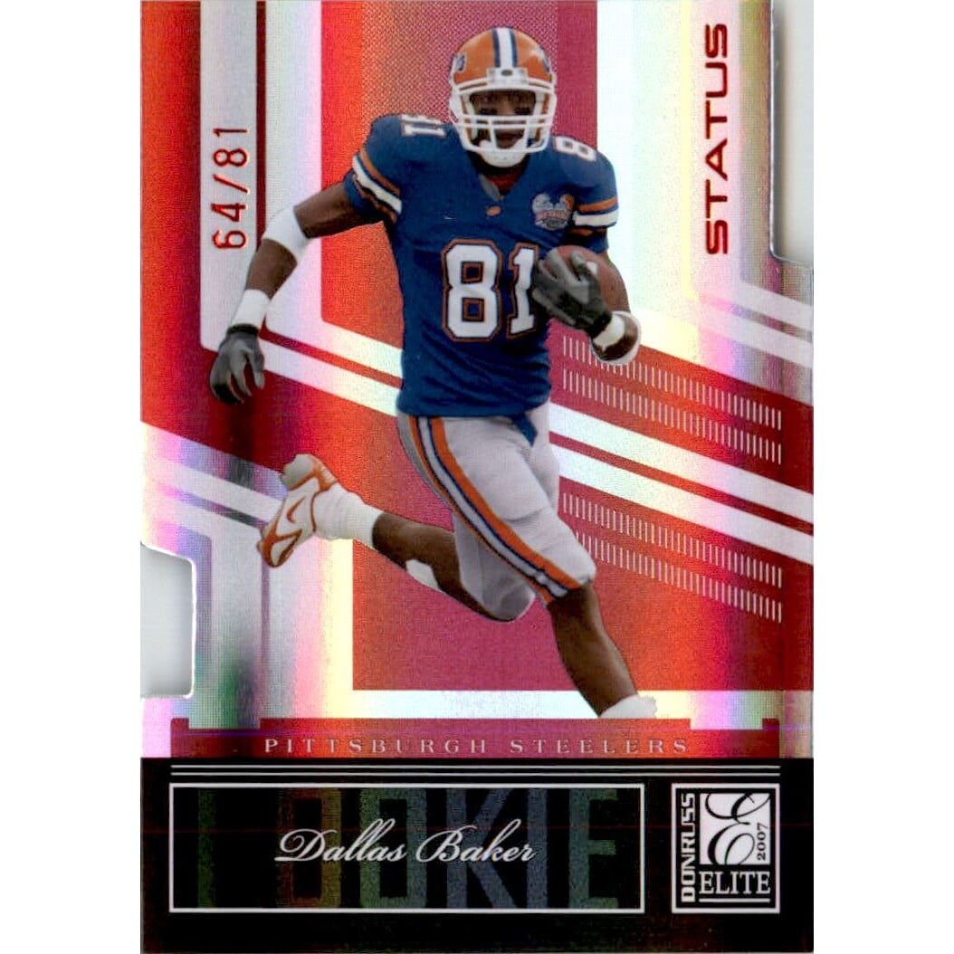 2007 Donruss Elite Status #126 Dallas Baker/81. rookie card picture