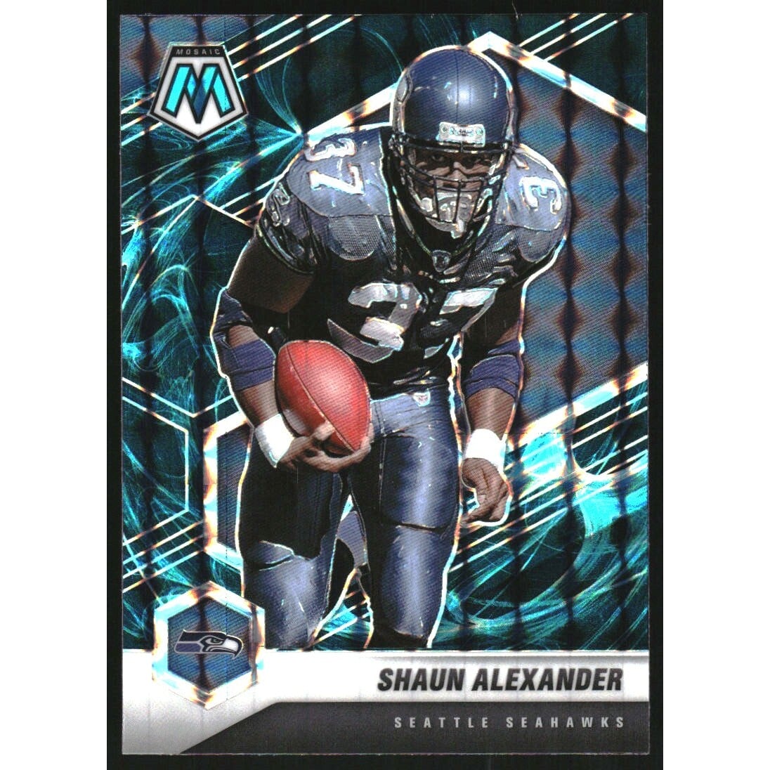 2021 Panini Mosaic Mosaic Genesis #181 Shaun Alexander. rookie card picture