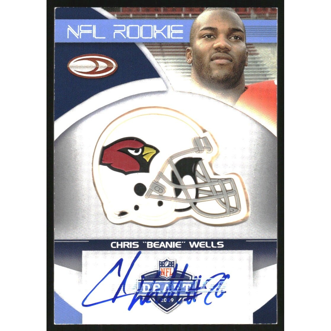2009 Donruss NFL Draft Rookie Helmet Autographs #3 Chris Wells. rookie card picture